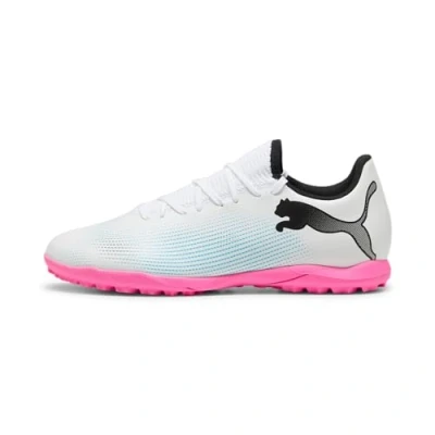 Immagine di PUMA Future 7 Play TT, Soccer Shoe Uomo, White Black Poison Pink, 40 EU