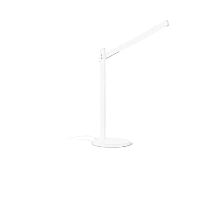 Immagine di Ideal Lux PIVOT Lampada da tavolo LED integrata dimmerabile bianca, interruttore integrato, 3000K