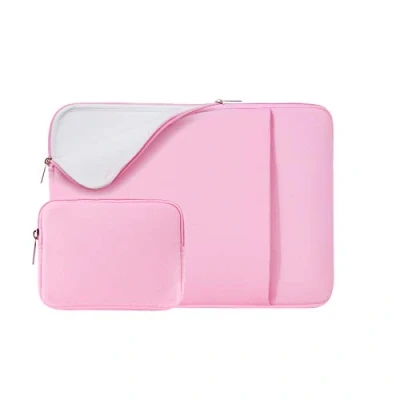 Immagine di RAINYEAR 14 Pollici Custodia Protettiva per Laptop PC Computer Portatili Tasca Sleeve Caso Morbide con Piccola Borsa Aggiuntiva,Compatibile 14&quot; Chromebook Ultrabook Notebook(Rosa,Versione Aggiornata)