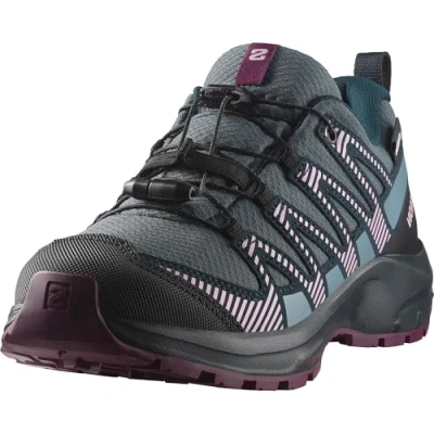Immagine di Salomon XA PRO V8 WP Unisex Scarpa da hiking per bambini, Taglia: 31, Neptune/carbon/plum caspia Tessuto / sintetico