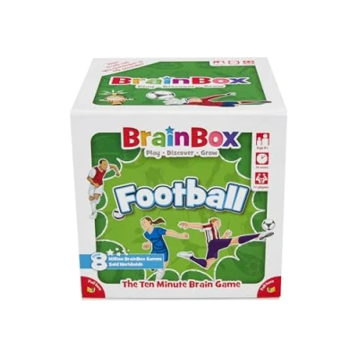 Immagine di BrainBox Football (2022) , Card Game Ages 8+ 1+ Players 10+ Minutes Playing Time