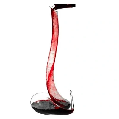 Immagine di caraffa per vino in vetro soffiato a mano, 100% cristallo Cobra, creativa forma di serpente