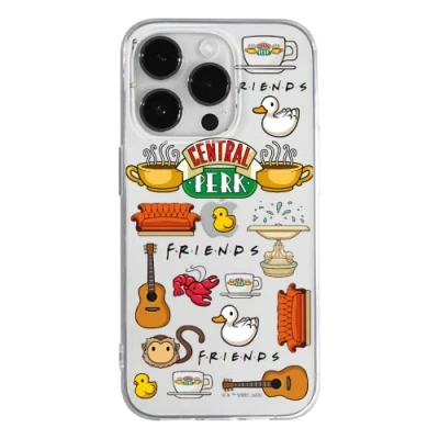 Immagine di Ert Group custodia per cellulare Apple Iphone 14 PRO originale e con licenza ufficiale Friends, modello Friends 014 adattato in modo ottimale alla forma dello smartphone, parzialmente trasparente