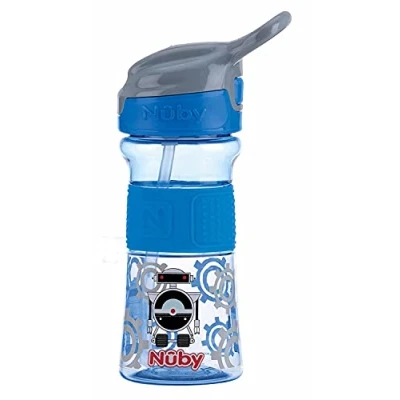 Immagine di Nuby NV0414021BLUE, Borraccia Flip It Realizzata In Tritan con Beccuccio Morbido 360Ml Rosa 3Anni+ 360 ml