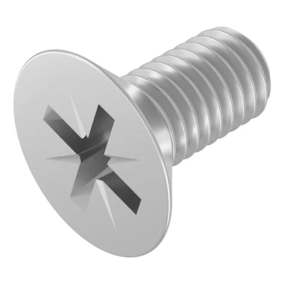 Immagine di SECCARO Viti a testa svasata M6 x 12 mm, in acciaio inox V2A VA A2, DIN 965, Phillips PZ, filettatura completa, 20 pezzi