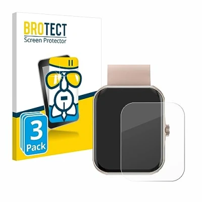Immagine di brotect Pellicola Protettiva Vetro per Mutoy Smartwatch 1.83&quot; Protezione Schermo (3 Pezzi) [Durezza Estrema 9H, Chiaro]