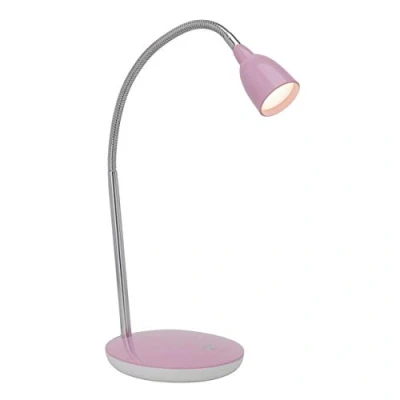 Immagine di BRILLIANT lampada Anthony da tavolo a LED ferro/rosa 1x 2.4W integrato, (200lm, 3000K) Scala ++ E Con pressostato sulla base