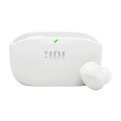 Immagine di JBL Wave Buds 2 Auricolari Bluetooth True Wireless con Cancellazione del Rumore, 40 Ore di Autonomia, Pure Bass, Smart Ambient, Resistenti ad Acqua e Polvere IP54, Connessione Multipoint, Bianco