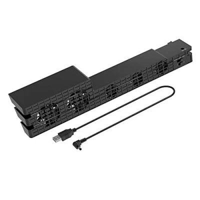 Immagine di OSTENT 5 Fan Super Turbo Temperature Control Ventola di raffreddamento Cooler Heat Exhauster per Sony PS4 Pro Console Colore Nero