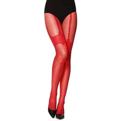 Immagine di Merry Style Calze da Donna, Collant Comodi in Microfibra con Motivo 40 DEN MS 262 (Carmen, S (32 36))