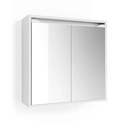 Immagine di Vicco Specchio contenitore bagno Ruben, Bianco, 60 x cm