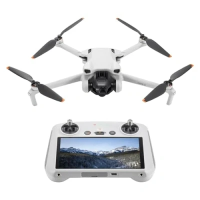 Immagine di DJI Mini 3 (con RC) drone con fotocamera leggero e pieghevole video in 4K HDR, autonomia di 38 minuti, Riprese verticali native funzioni intelligenti