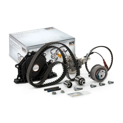 Immagine di HEPU PK06691 Pompa acqua + Kit Cinghia Distribuzione inseribile, con bulloni/viti AUDI: A4 B8 Avant, A3 Sportback, Q3