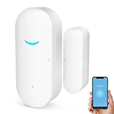 Immagine di Tuya Smart Alarm Sensori WiFi per porte e finestre, con notifica gratuita APP Control Sistema di allarme sicurezza domestica,nessun hub richiesto,compatibile Alexa,Google Home (confezione da1)