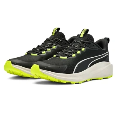 Immagine di PUMA Skyrocket Lite Trail, Scarpe per Jogging su Strada Unisex Adulto, Black Feather Gray Yellow Alert, 38 EU