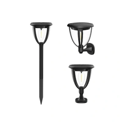 Immagine di Suprema, Lanterna Solare da Esterno a Filamento, Luce Giardino, 3 Modalità di Installazione Picchetto, Muro, Terra, IP65, Sensore Crepuscolare, Autonomia 6 8 Ore