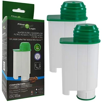 Immagine di FilterLogic CFL 902B Pacco da 2 Filtro acqua compatibile con Saeco Gaggia Philips CA6702/10 CA6702/00 CA6702 RI9113/60 Brita Intenza+ Cartuccia filtrante per macchina caffè e espresso