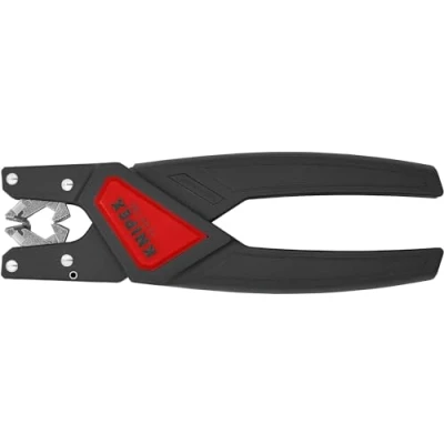 Immagine di Pinza spelacavi automatica Adatto per Cavo piatto con isolamento PVC 12 mm (max) 0.75 fino a 2.5 mm² 13 19 Knipex Werk 64 180