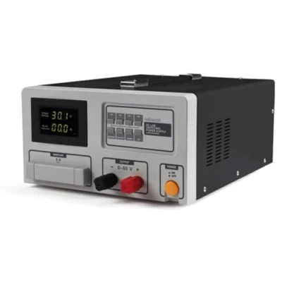 Immagine di Velleman Alimentatore Lab, switching, regolabile, 0 60 VDC/0 30 A, limite di corrente, protezione da cortocircuito, display LCD, grigio