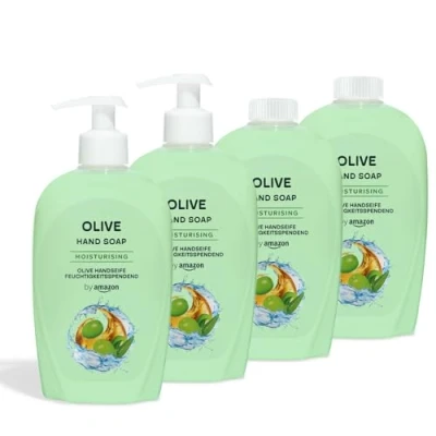 Immagine di by Amazon, Sapone per le mani all’oliva, 4 x 500 ml