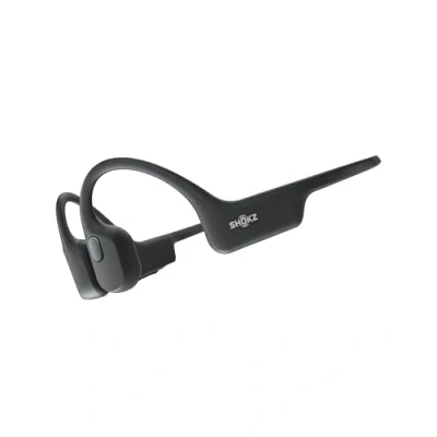 Immagine di SHOKZ auricolari OpenRun a conduzione ossea, sportivi Bluetooth open ear con microfono, cuffie wireless impermeabili IP67, autonomia 8 ore, USB C, Fascia auricolare sport, Comet Grey