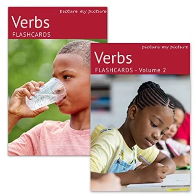 Immagine di Flash Card sui Verbi Volume 1 e 2. 80 Schede Fotografiche Educative su Azioni Sviluppo del Linguaggio. materiali per logopedia, ESL