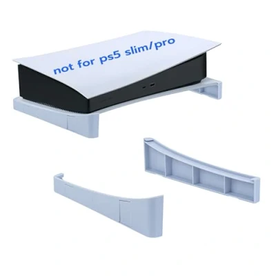 Immagine di Mcbazel PS5 Supporto Orizzontale Compatibile con DE/UHD Console, Base Antiscivolo per Playstation 5 Digital/Disc Edition Console Bianco (Non Slim)