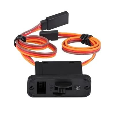 Immagine di Interruttore RC, DC 12A 6 12V con LED JR Spina On/Off ON/OFF, Mini a Levetta Modellino RC per Auto/Barche/Aeroplani Radiocomandati
