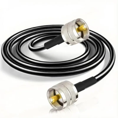 Immagine di Bingfu Cavo Prolunga PL259 RG58 3 m Maschio a Coassiale per CB VHF UHF Ham Radio Amatoriale Mobile Antenna Rosmetro Misuratore SWR di Potenza Amplificatore Lineare Carico Fittizio