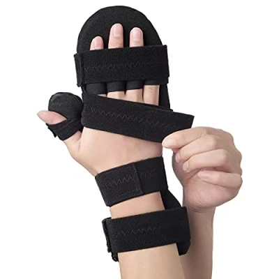 Immagine di Stecca per Mano e Dita Ictus (per Sinistra Destra) Tutore Polso Notturno Pollice, Indice, Fascia Stabilizzatrice Mignolo Supporto il Recupero Dell&#039;artrite, Sollievo dal Dolore