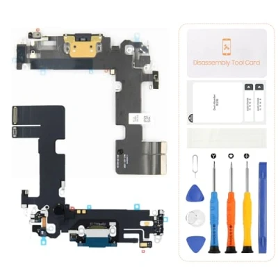 Immagine di SRJTEK Dock Connector USB Ricambio Per iPhone 13 Porta di Ricarica A2633 Cuffie A2482 Microfono/Audio Jack/Antenna Kit Riparazione