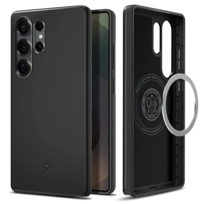 Immagine di Spigen Cover Thin Fit MagFit Compatibile con Samsung Galaxy S25 Ultra Nero