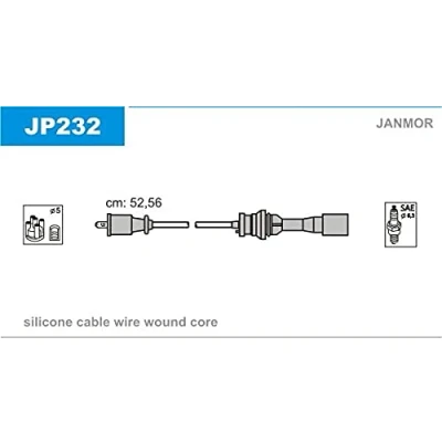 Immagine di Kit cavi accensione JANMOR JP232