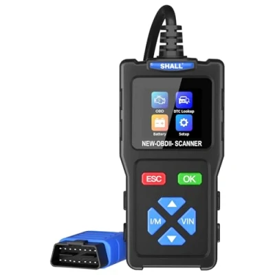 Immagine di SHALL Lettore di codici scanner T100 OBD2 per controllo motore auto Strumento diagnostico CAN Leggi e cancella i errore con protocollo OBD II dopo il 1996