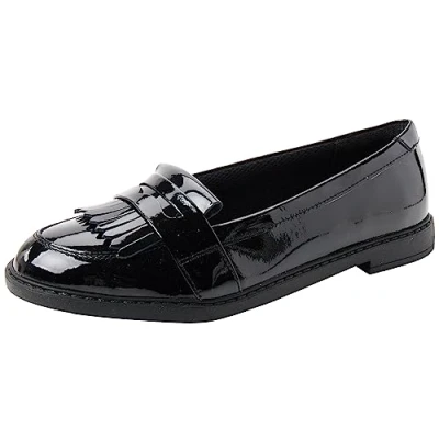 Immagine di Clarks Scala Bright Y, Mocassini, Bambine e ragazze, Nero Black Pat Pat, 37 EU