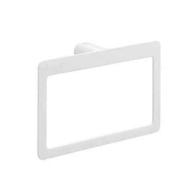 Immagine di Gedy G Kuala Lumpur, Asciugamani ad Anello, Colore Bianco, Porta salviette Bagno Realizzato in Cromall, Ottone e Vetro, Garanzia 2 Anni, Misure 15 x 23 5 CM Peso 0,49 kg, Design R&amp;S, Unica