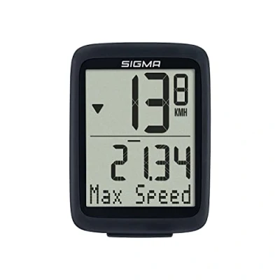 Immagine di SIGMA SPORT BC 10.0 WR, Ciclo computer cablato, con numerose funzioni, facile da usare, grandi pulsanti e uno schermo ben visibile, misura unica