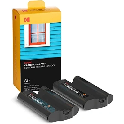 Immagine di KODAK 4PASS (10x15cm) Cartucce per Stampante Fotografia Dock &amp; Plus, 80 Fogli