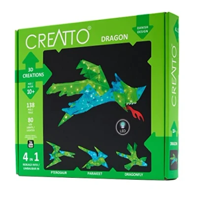 Immagine di Thames &amp; Kosmos, 03523, Creatto: Dragon, Build 4 different models, Pterosaur, Parakeet Dragonfly, Ages 10 +