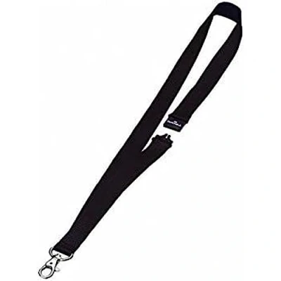 Immagine di Durable 813701 Cordoncino in tessuto, clip per combinazione con i portanome asola, larghezza 20 mm, lunghezza 44 cm, nero, confezione da 10 pezzi