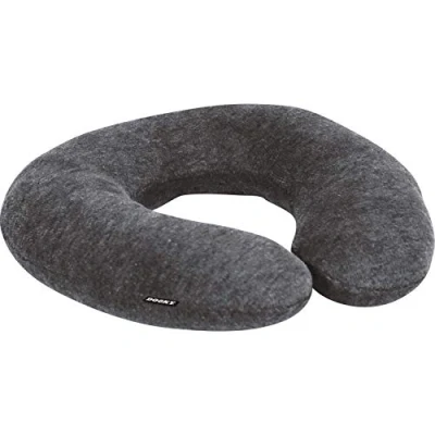 Immagine di Dooky cuscino per il collo grigio scuro da viaggio viaggi e casa (memory foam, supporto ortopedico, extra morbido),