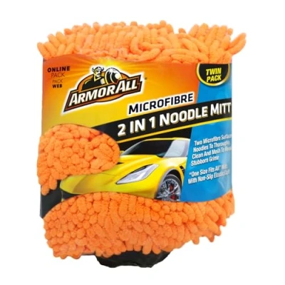 Immagine di Armor All Kit di pulizia auto, armatura tutti, guanto in microfibra per lavaggio set 2