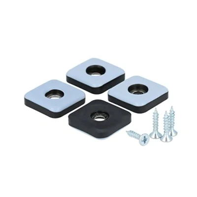 Immagine di GLEITGUT 4 feltrini in teflon da avvitare quadrati, 22 x mm, PTFE, spessore 5 mm