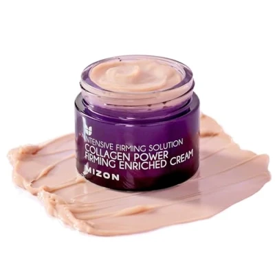 Immagine di [Mizon] Crema Arricchita con collagene marino (50ml) cura della pelle coreana, ricco al 54%, intensiva antietà e linee sottili (Collagen Power Firming Enriched Cream)