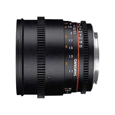 Immagine di Samyang V DSLR 85mm T/1,5 AS IF UMC II, Diametro Filtro: 72 mm, Obiettivo per Sony E, Nero