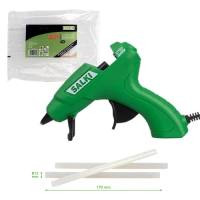 Immagine di SALKI Pistola per colla da 40 W, applicatore di silicone caldo con supporto e sistema comfort