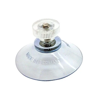 Immagine di 4 ventose, per succhiasi, con gancio, filettatura, anello portachiavi, dado auto, campeggio, zigrinato, 30, 40 mm, 40, 50 trasparente, extra forte, made in Germany
