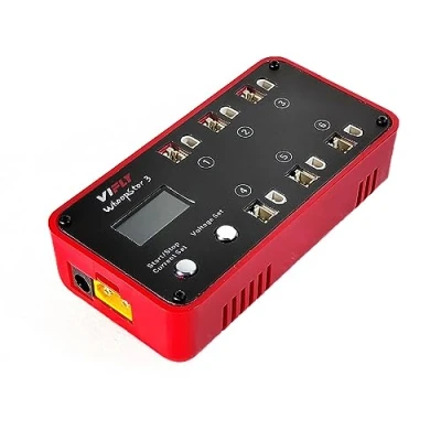Immagine di VIFLY WhoopStor V3 Caricabatterie LIPO 1S con funzione di scarica e mantenimento della carica stoccaggio display LCD. per Tiny Whoop connettore PH2.0 a BT2.0