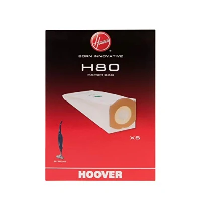 Immagine di Hoover H80 Sacchetti, Originali, in Carta, Antiodore, Extra Capienti, compatibili con aspirapolvere Syrene, 5 Pezzi, Nylon, Misto