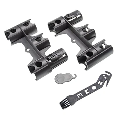 Immagine di vhbw 2X Porta Accessori Compatibile con Dyson V12 Detect Slim Absolute da aspirapolvere Supporto + pennellino, Grigio